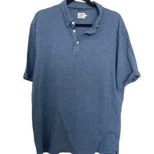 Faherty Men’s Heather Blue Polo